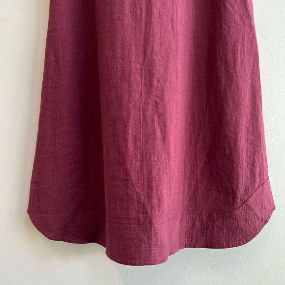 Rachel Antonoff Dress Linen Cotton Blend Midi Sleeveless Pockets Size Small NWT - Picture 9 of 13